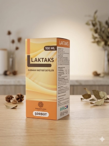 Laktaks qəbzlik əleyhinə . Uşaqlar və böyüklər üçün şərbət resmi